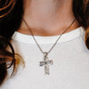 ITI NYC Filigree Scroll Cross Pendant in Sterling Silver