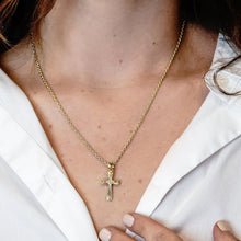 Load image into Gallery viewer, ITI NYC Flared Cross Pendant in Sterling Silver
