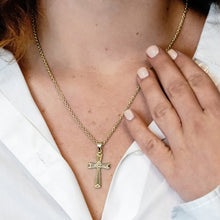 Load image into Gallery viewer, ITI NYC Flared Cross Pendant in Sterling Silver
