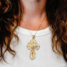 Load image into Gallery viewer, ITI NYC Baroque Crucifix Pendant in Sterling Silver
