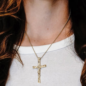 ITI NYC Freeform Crucifix Pendant in Sterling Silver