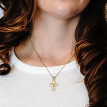 Load image into Gallery viewer, ITI NYC Byzantine Double-Sided Cross and Crucifix Pendant in Sterling Silver
