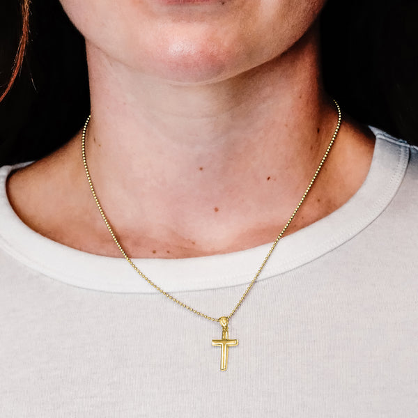 ITI NYC Classic Cross Pendant in Sterling Silver