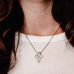 ITI NYC Byzantine Crucifix Pendant in Sterling Silver