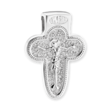 Load image into Gallery viewer, ITI NYC Byzantine Crucifix Pendant in Sterling Silver
