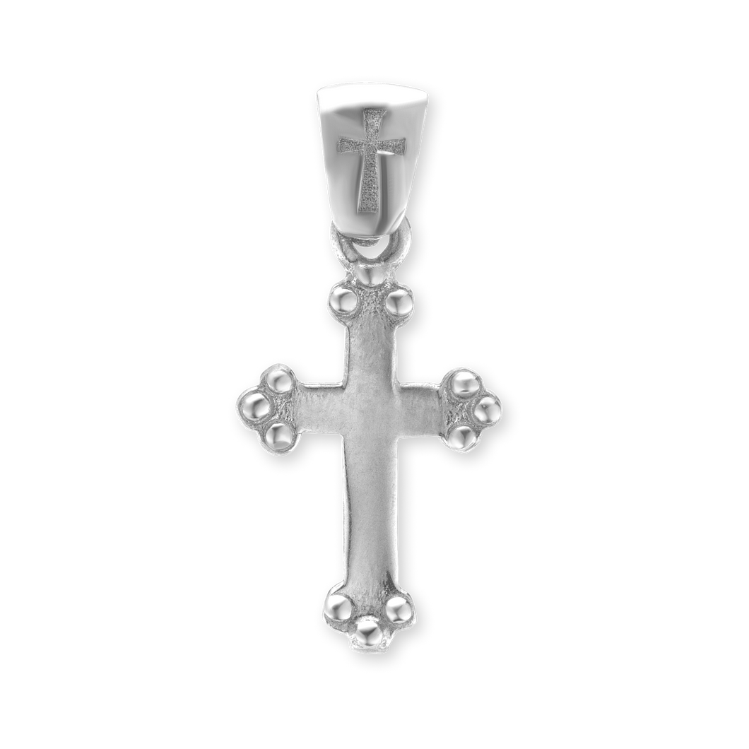 ITI NYC Budded Cross Pendant in Sterling Silver