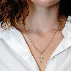 ITI NYC Fancy Cross Pendant in Sterling Silver