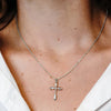 ITI NYC Wheat Cross Pendant in Sterling Silver
