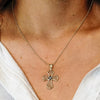 ITI NYC Filigree Lattice Cross Pendant in Sterling Silver