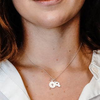 ITI NYC Spiritual Triple Charm Pendant in Sterling Silver