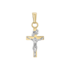 Gold-Filled Two-Tone Crucifix Medallion (3/8 inch - 3/4 inch)