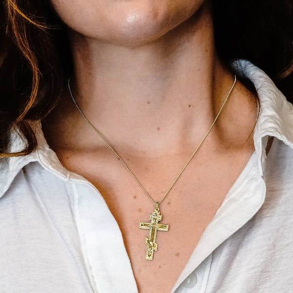 ITI NYC Orthodox Cross Pendant in Sterling Silver