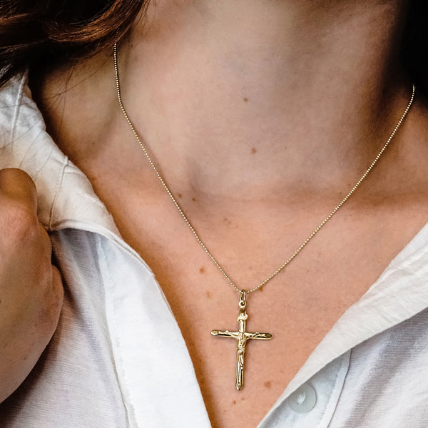 ITI NYC Traditional Crucifix Pendant in Sterling Silver