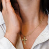 ITI NYC Fleur De Lis Cross Pendant in Sterling Silver