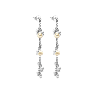 Handmade Fancy Ring Ring Chain Earrings (7.50 mm)