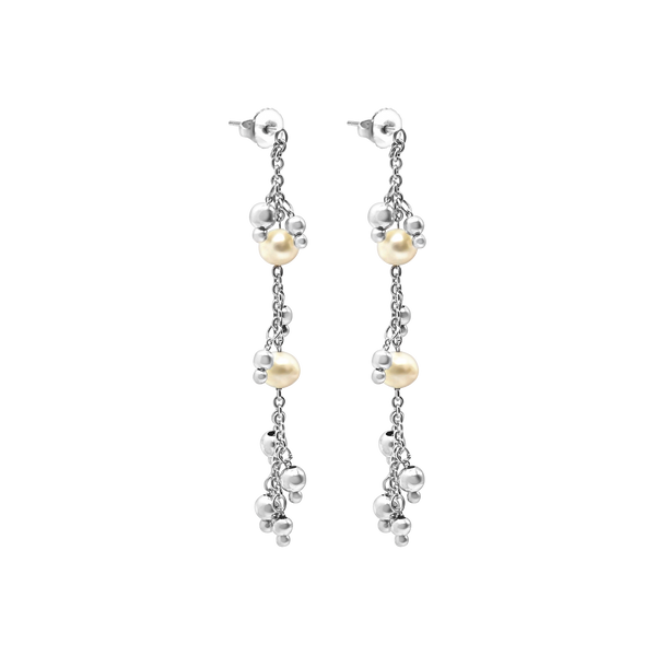 Handmade Fancy Ring Ring Chain Earrings (7.50 mm)