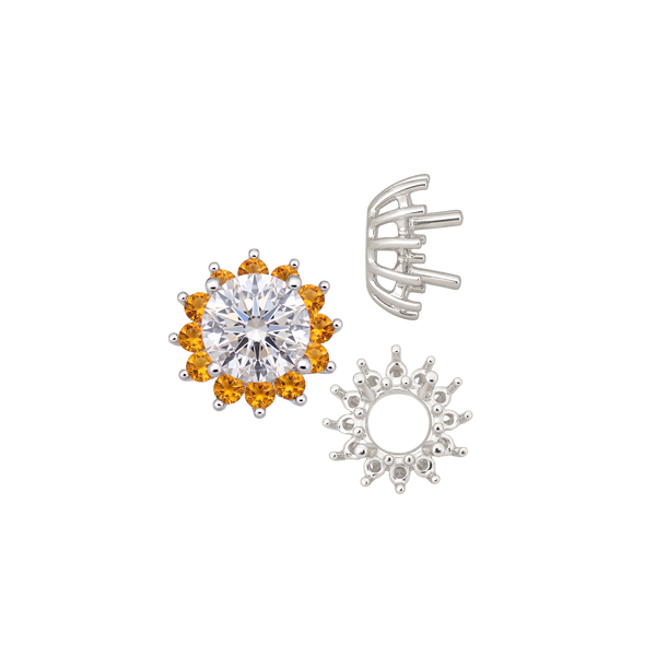 ITI NYC Round Cluster Tops (8-12 Side Stones | 4.00 mm - 7.00 mm)