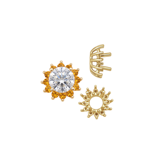 ITI NYC Round Cluster Tops (8-12 Side Stones | 4.00 mm - 7.00 mm)