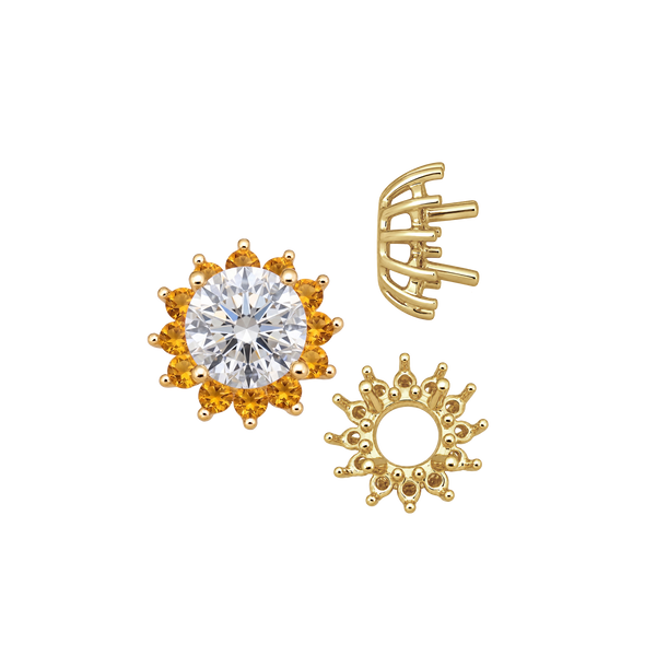 ITI NYC Round Cluster Tops (8-12 Side Stones | 4.00 mm - 7.00 mm)