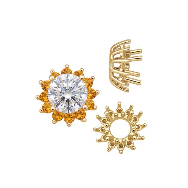 ITI NYC Round Cluster Tops (8-12 Side Stones | 4.00 mm - 7.00 mm)