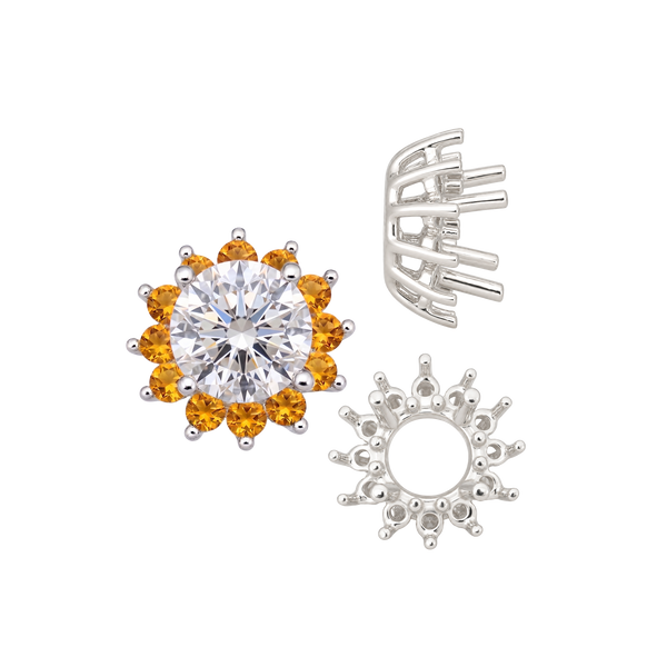 ITI NYC Round Cluster Tops (8-12 Side Stones | 4.00 mm - 7.00 mm)
