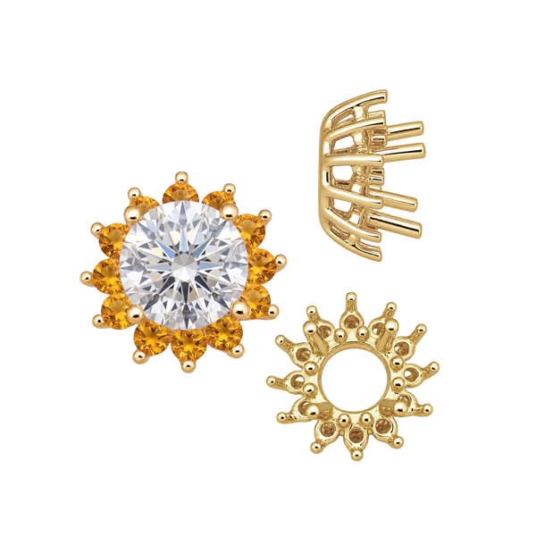 ITI NYC Round Cluster Tops (8-12 Side Stones | 4.00 mm - 7.00 mm)