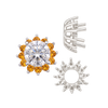 ITI NYC Round Cluster Tops (8-12 Side Stones | 4.00 mm - 7.00 mm)