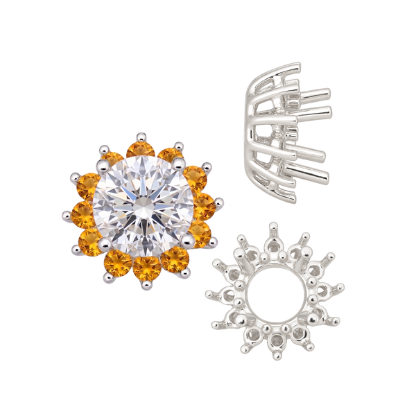 ITI NYC Round Cluster Tops (8-12 Side Stones | 4.00 mm - 7.00 mm)