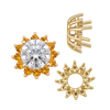 ITI NYC Round Cluster Tops (8-12 Side Stones | 4.00 mm - 7.00 mm)