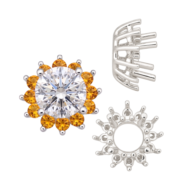 ITI NYC Round Cluster Tops (8-12 Side Stones | 4.00 mm - 7.00 mm)
