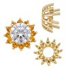 ITI NYC Round Cluster Tops (8-12 Side Stones | 4.00 mm - 7.00 mm)