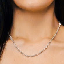 Load image into Gallery viewer, Hester St. Heavy Textured Cable Chain Necklace in Sterling Silver
