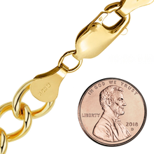 Load image into Gallery viewer, Finished Light Round Curb Bracelet in 14K Gold-Filled
