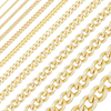 Bulk / Spooled Classic Curb Chain in 14K & 18K Yellow Gold (1.23 mm - 11.00 mm)