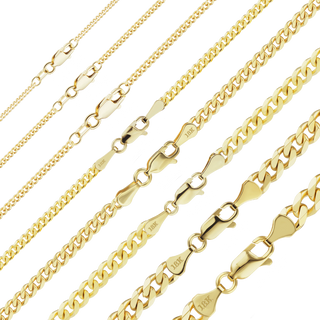 Bowery Curb Necklace in 18K Yellow Gold