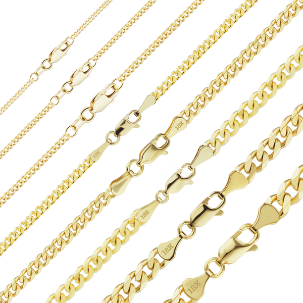 Bowery Curb Necklace in 18K Yellow Gold