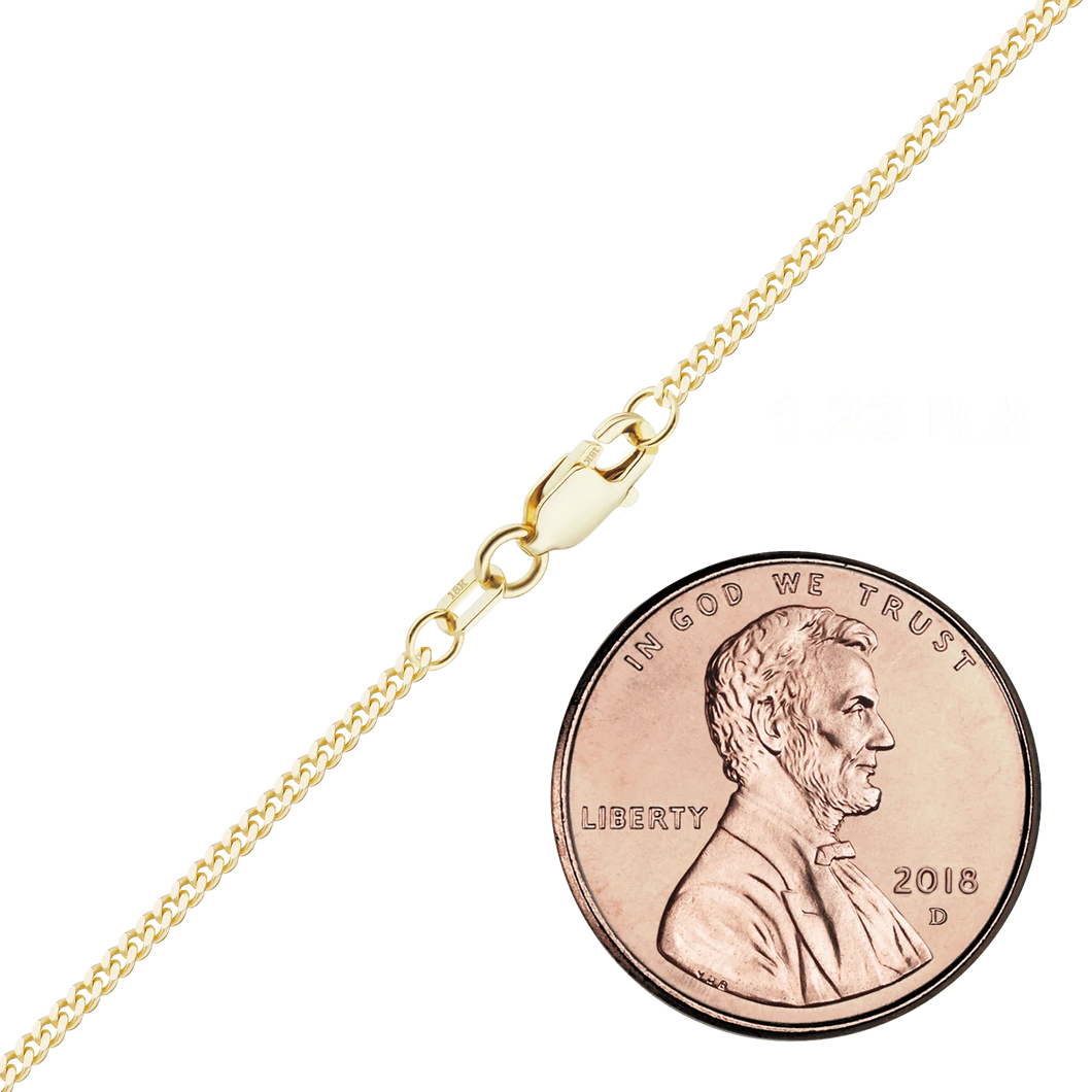 Bowery Curb Necklace in 18K Yellow Gold