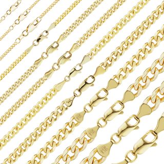 Bowery Curb Necklace in 14K Yellow Gold