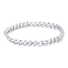 Bowery Curb Chain Ring in 14K White Gold
