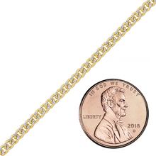 Load image into Gallery viewer, Bulk / Spooled Classic Curb Chain in 14K Two Tone Gold (2.40 mm - 3.40 mm)
