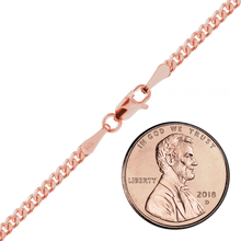 Load image into Gallery viewer, Bowery Curb Anklet in 14K Rose Gold
