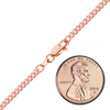 Bowery Curb Necklace in 14K Rose Gold