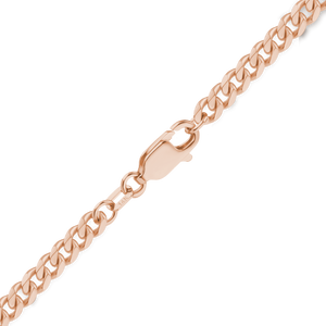 Bowery Curb Anklet in 14K Rose Gold