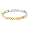 Bowery Curb Chain Ring in 14K Two-Tone Gold