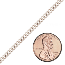 Load image into Gallery viewer, Bulk / Spooled Curb Chain in Platinum (1.00 mm - 2.70 mm)
