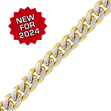 Load image into Gallery viewer, Bulk / Spooled Classic Curb Chain in 14K Two Tone Gold (2.40 mm - 3.40 mm)
