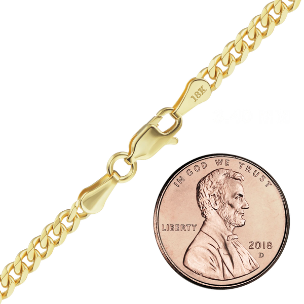 Bowery Curb Bracelet in 18K Yellow Gold