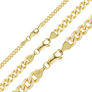 Bowery Curb Chain Anklet in 10K Yellow Gold
