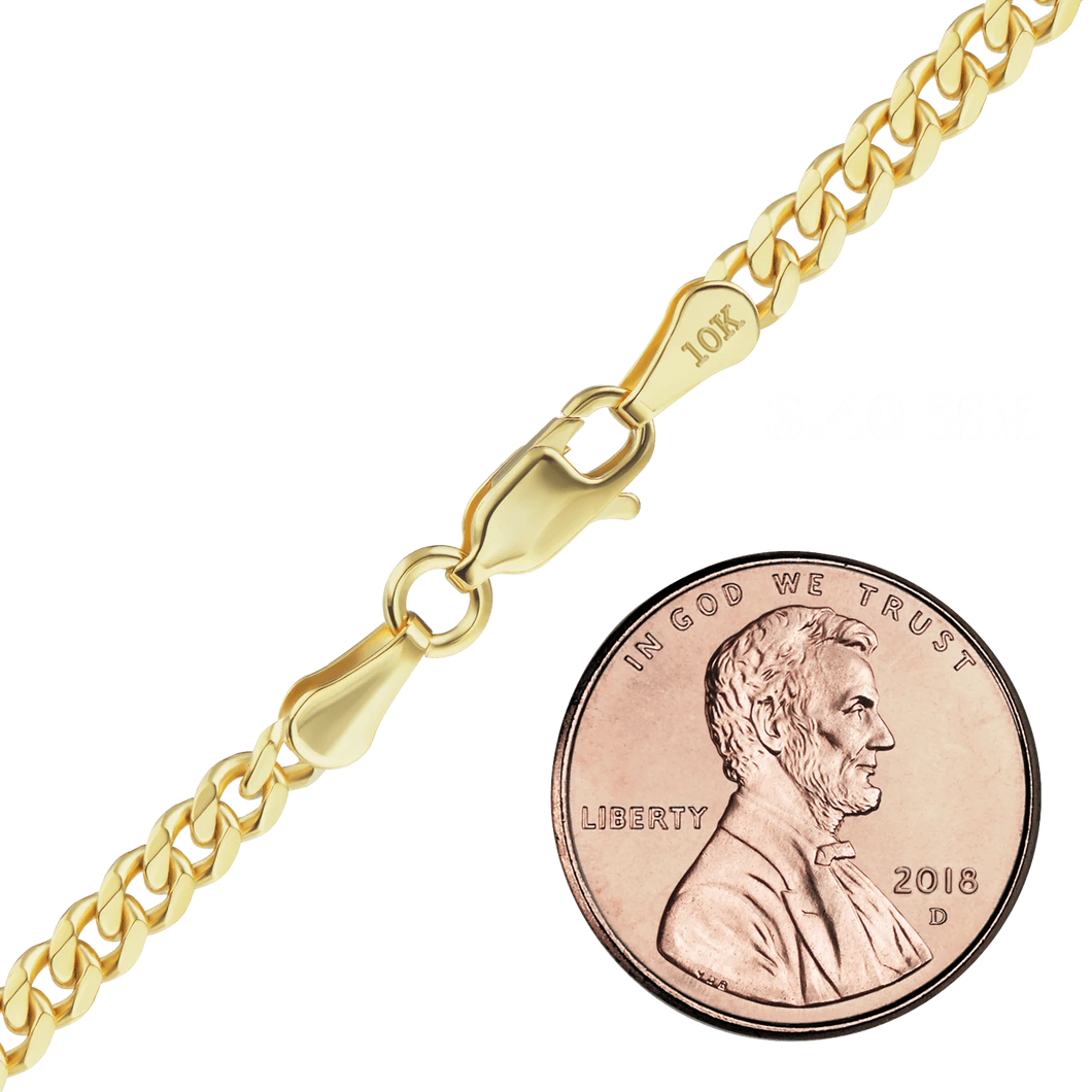 Bowery Curb Chain Necklace in 10K Yellow Gold