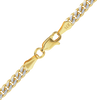 Bowery Curb Necklace in 14K Two Tone Gold